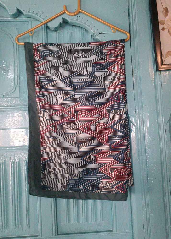 Blue Printed Stole