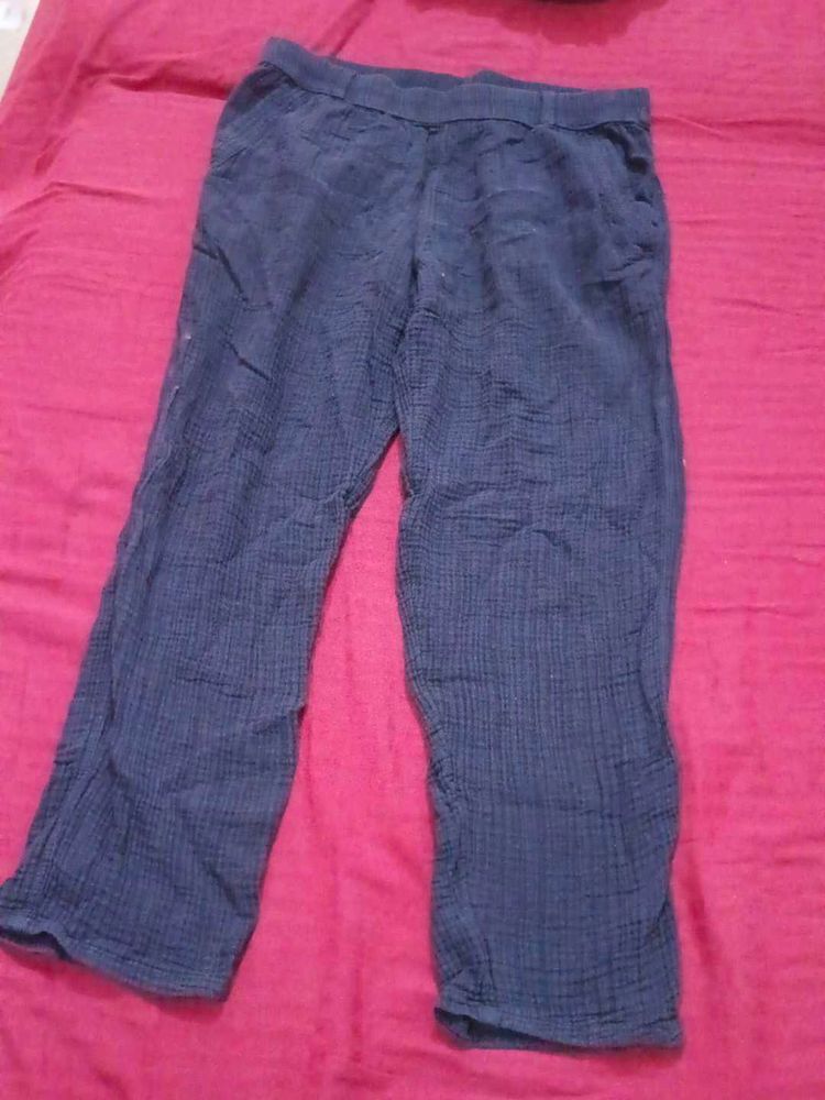 Blue Casual Pants