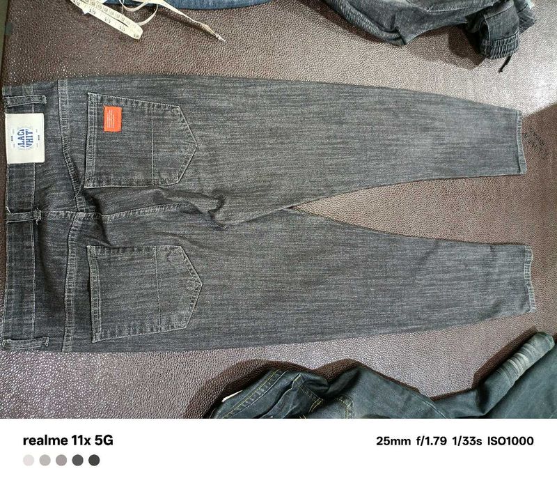 Black &amp; White Denim Jeans