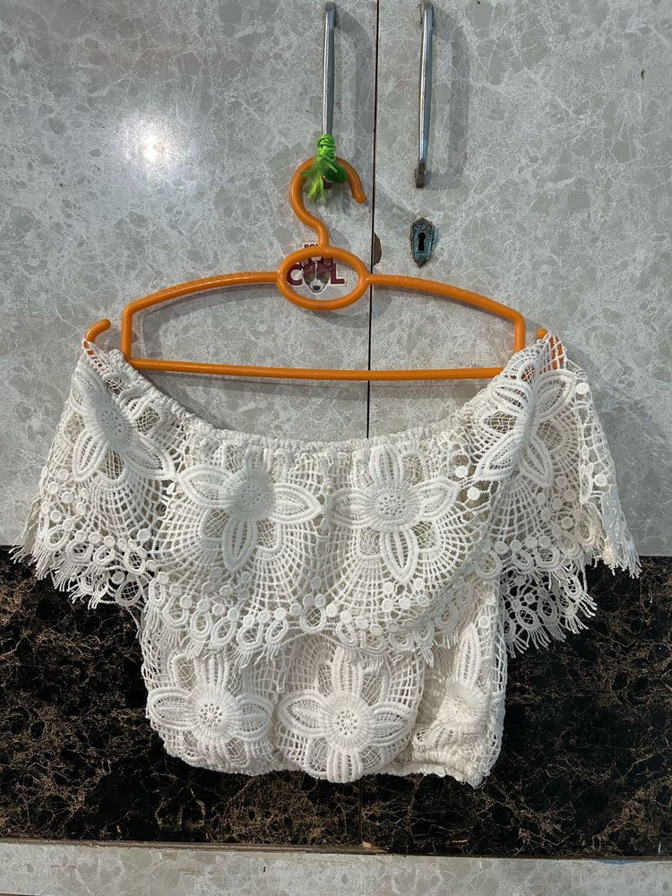 Lace Off-the-Shoulder Top