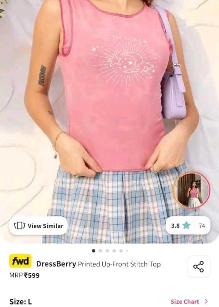 Printed Stitch Top