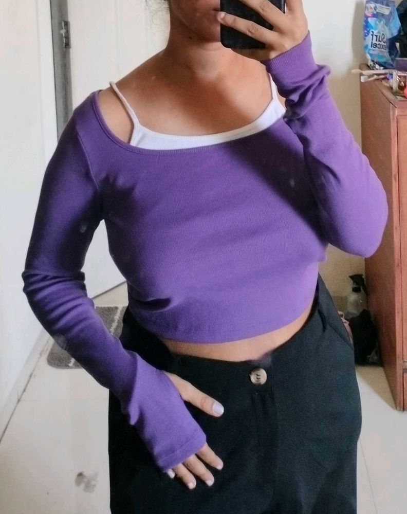Roadster Purple Layered Top