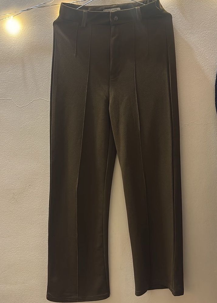 Brown Straight Pants