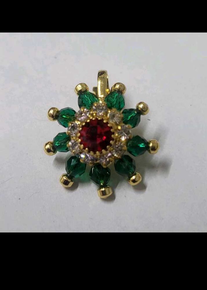 Beaded Gem Pendant
