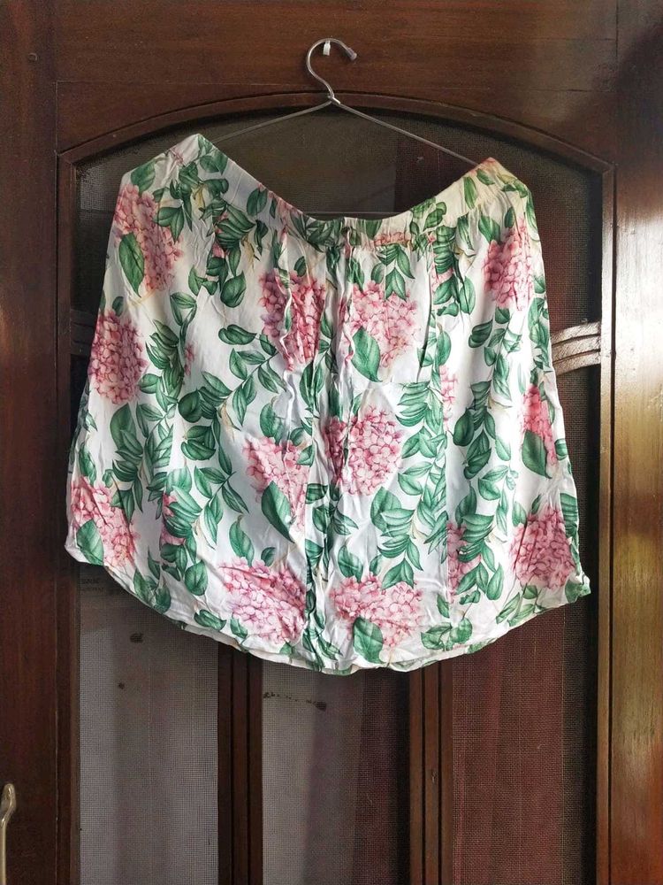 Botanical Print Skirt