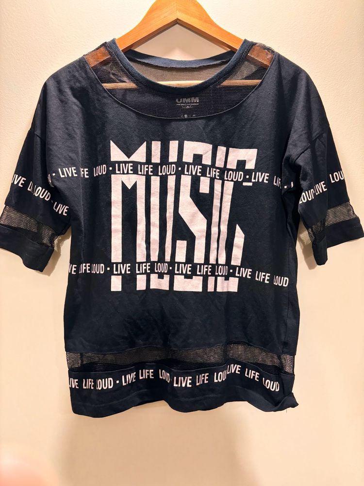 UMM Italian Top Streetwear Korean Style Net Lacing