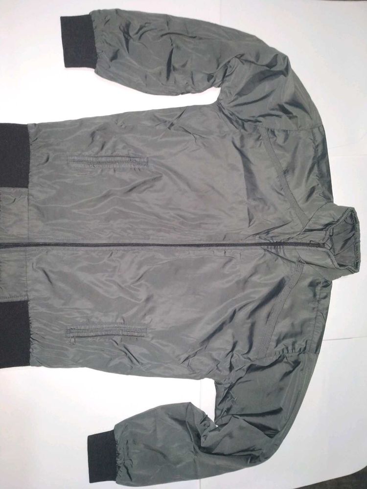 Men's Grey Casual Jacket