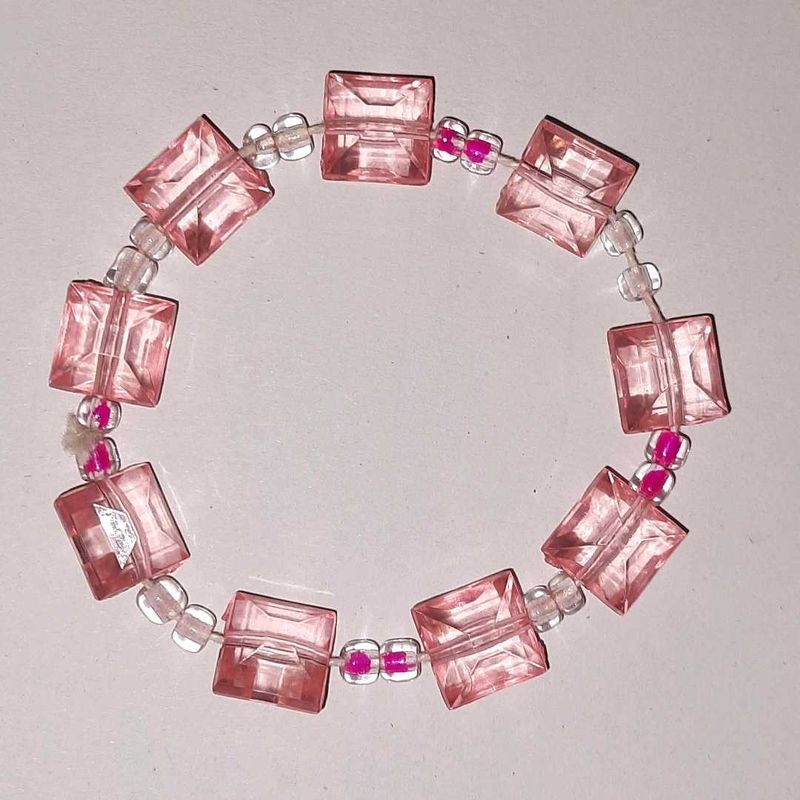Pink Beaded Bracelet