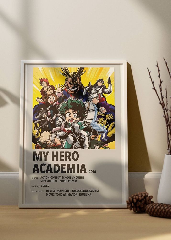 Hero Academia Framed Art