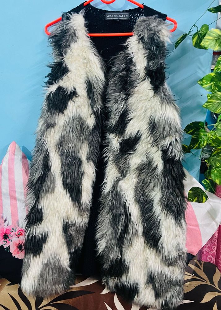Faux Fur Vest - Trendy!
