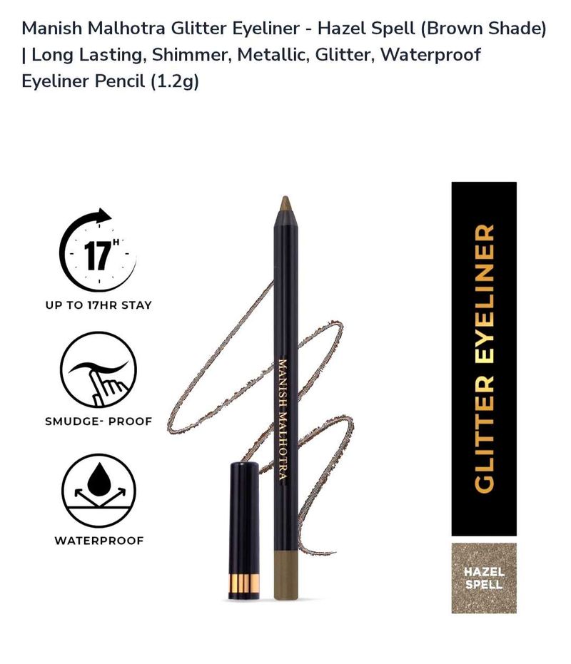 Sparkle Water Proof Manish Malhotra Eyeliner