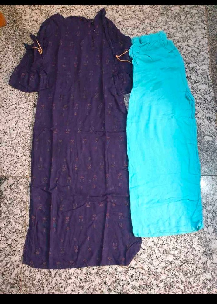 ❤️ Casual Daily Wear Kurta Pant Set Bust 32in