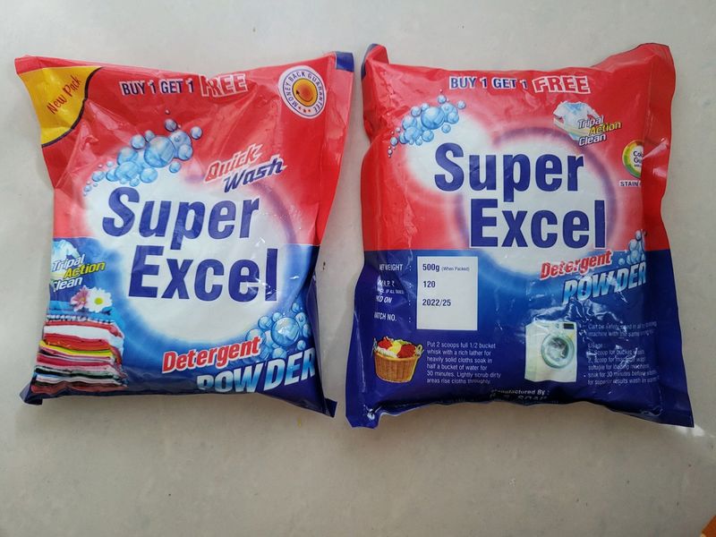 Buy 1 Get One Free Super Excel Detergent Powder