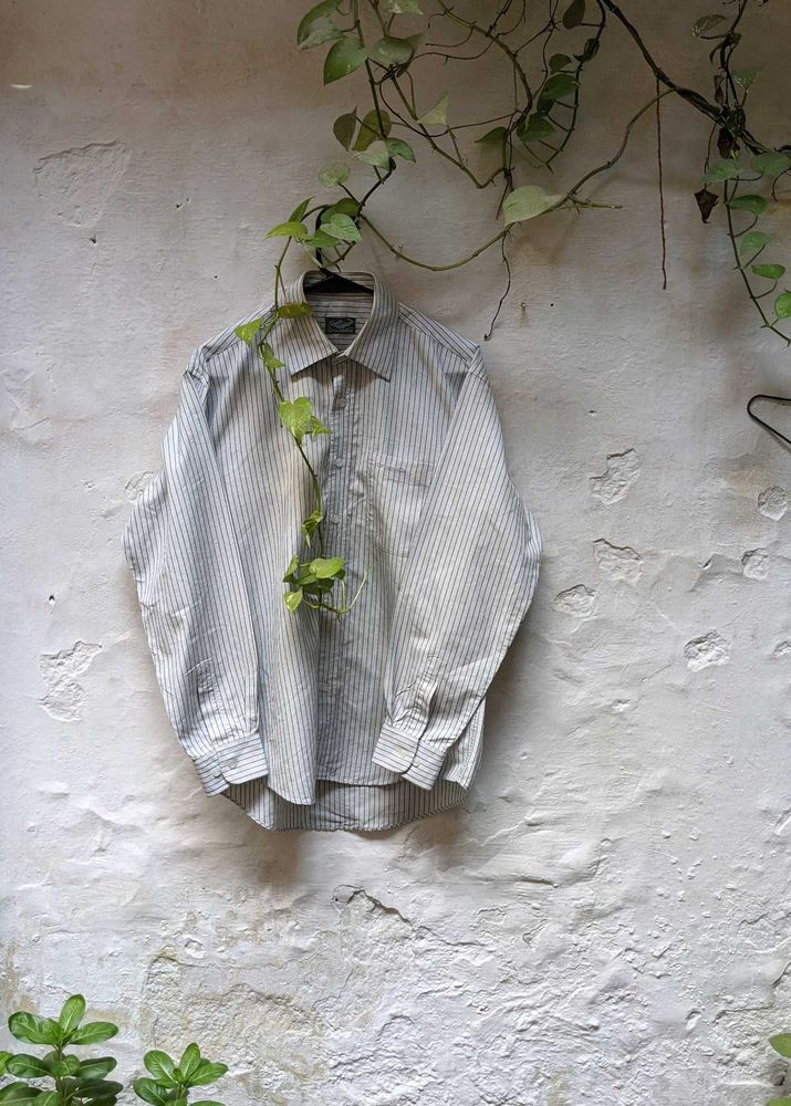 Striped Button-Down Shirt