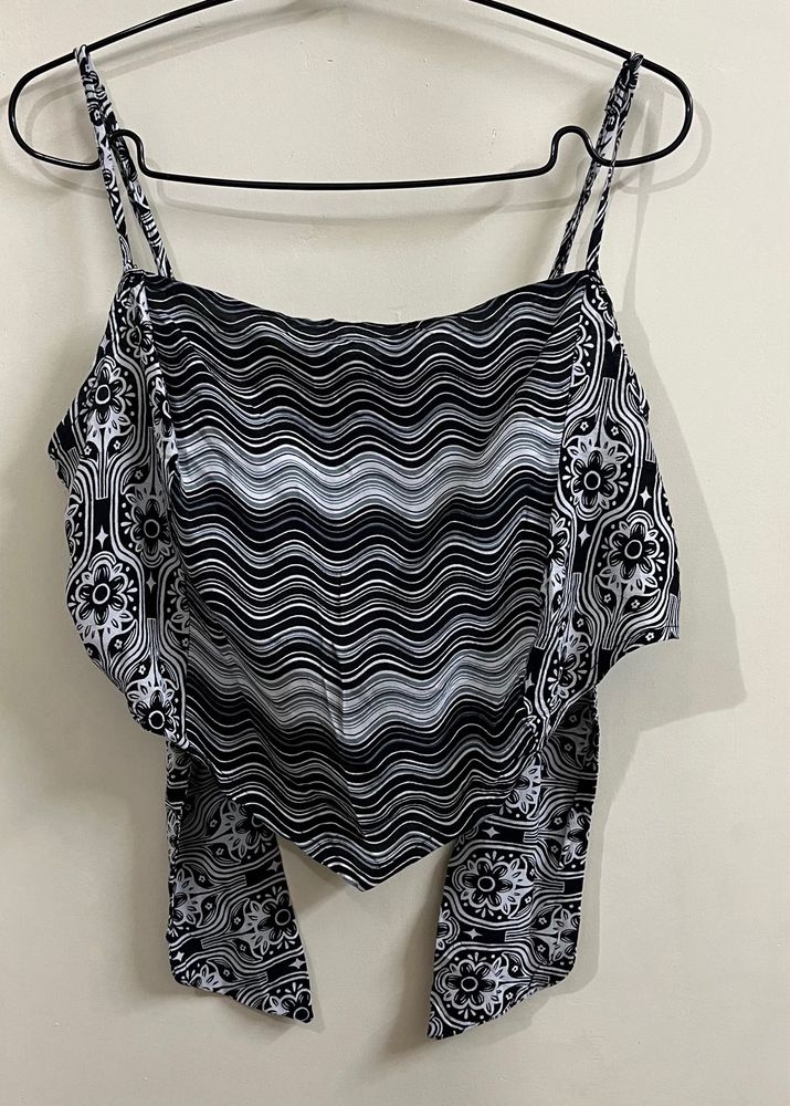 V Back Style Wrap Top