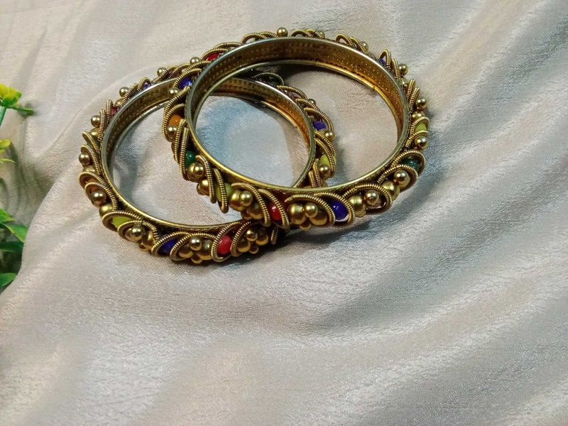 Multi Colour Balls Bangles