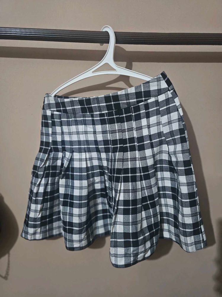 Plaid Mini Skirt