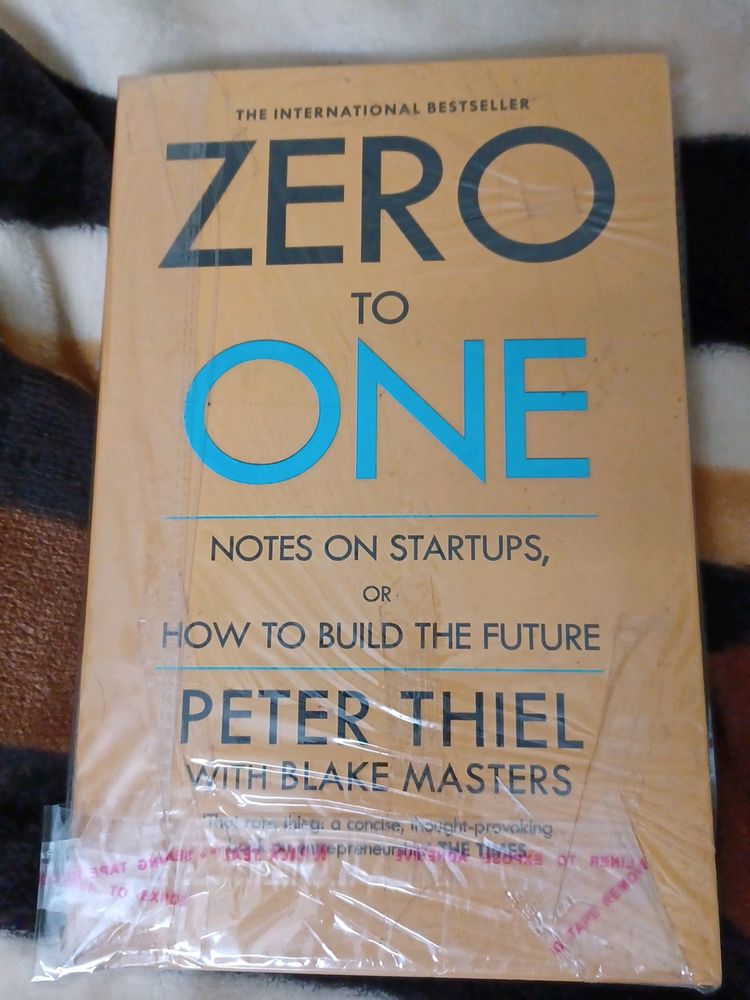 Zero To One By Peter Thiel With Blake Masters