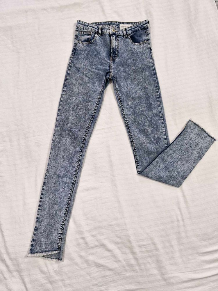 Acid Wash Skinny Jeans 13-14y