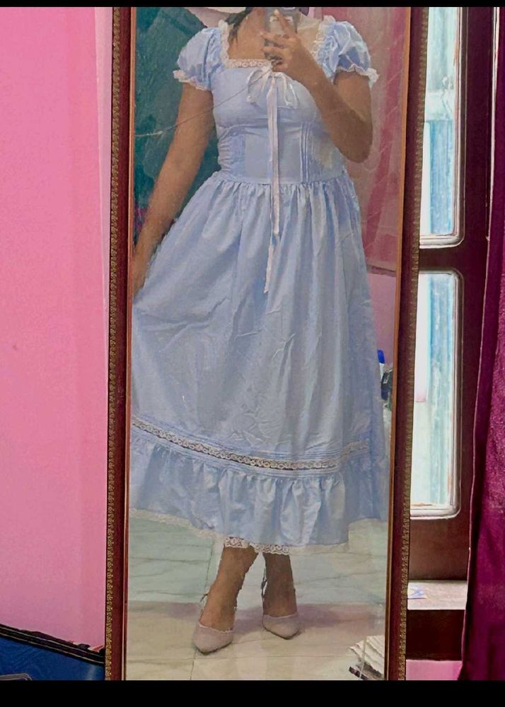Blue Pinterest Lace Dress
