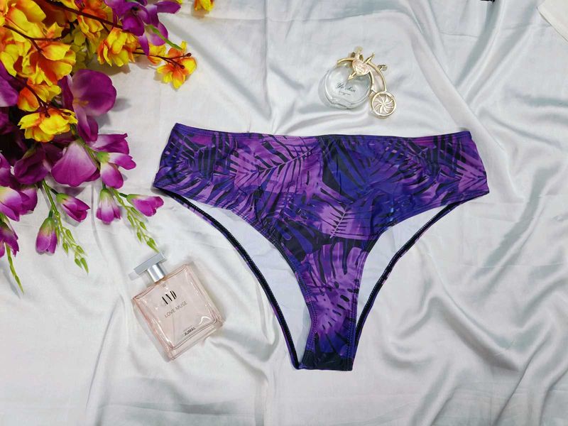 🇳🇿💫🎀 Purple Leaf Print Bottom