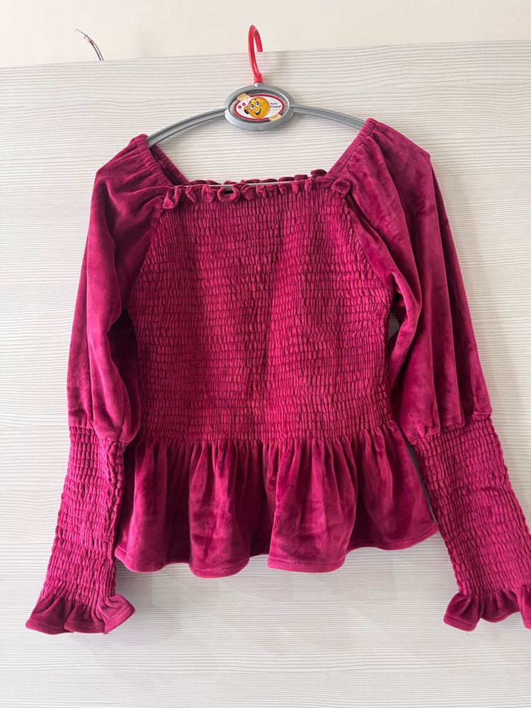 Heavy Velvet Top Brand New