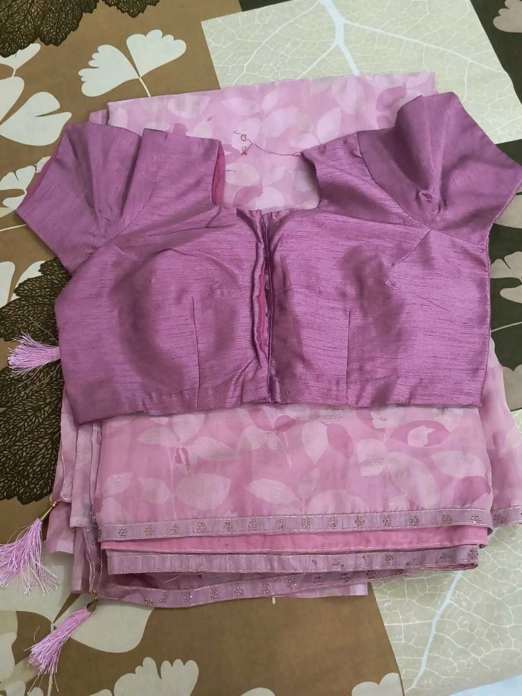 Pink Saree Blouse