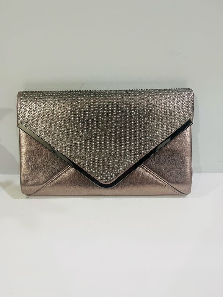 Sparkly Bronze Clutch