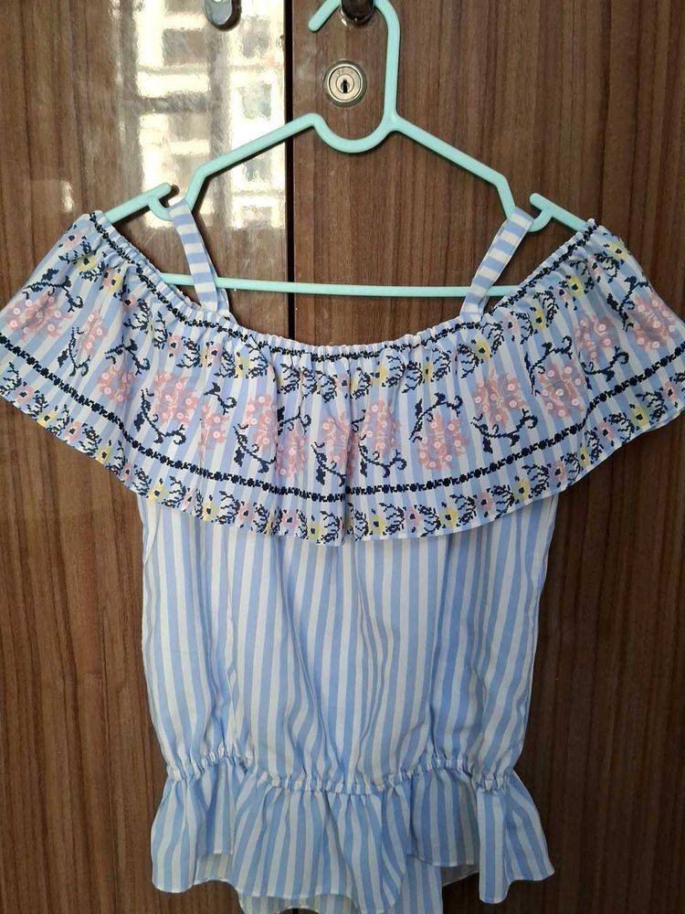 Off Shoulder Girls Top