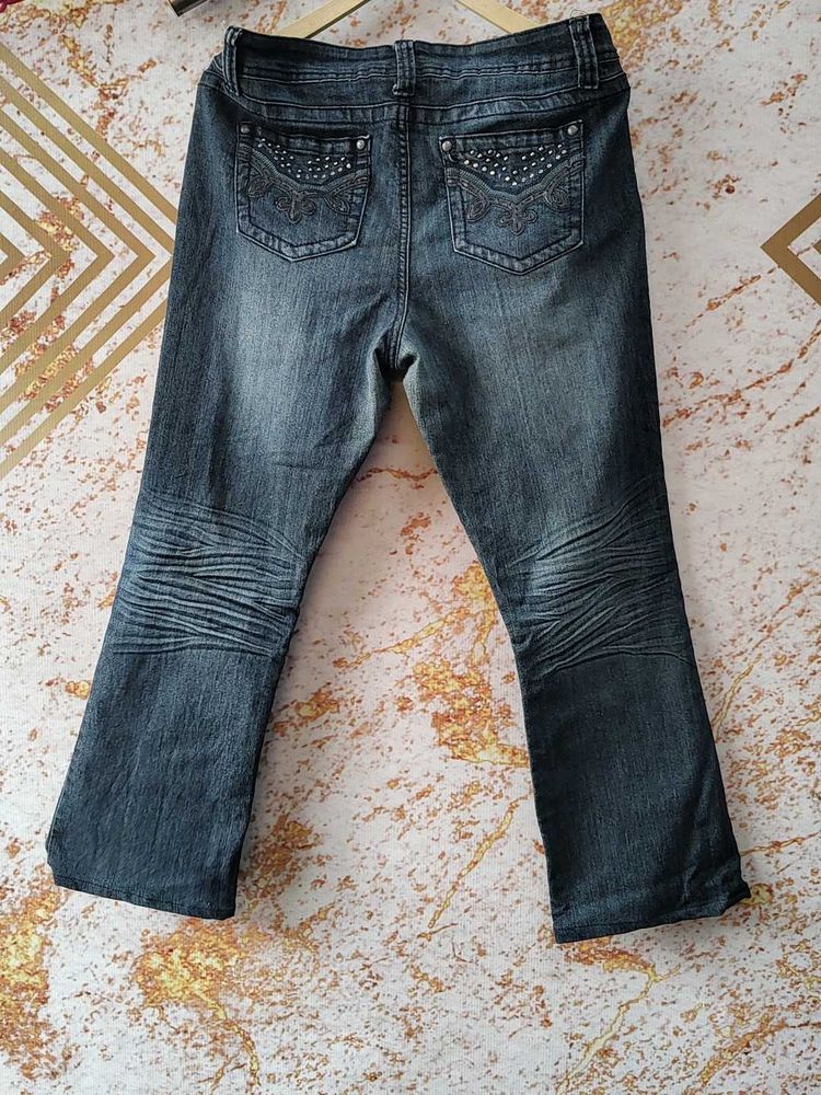 Embellished Bootcut Jeans