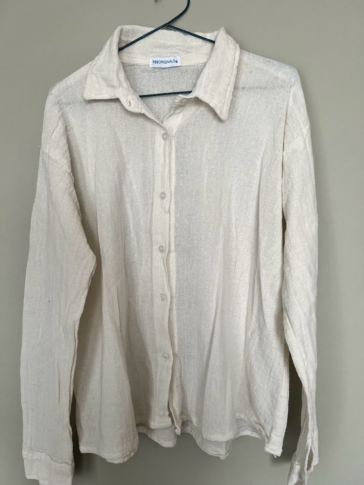 Off White Anti-fit Linen Shirt