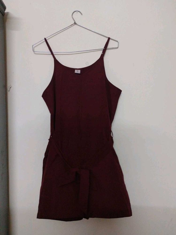 Burgundy Romper