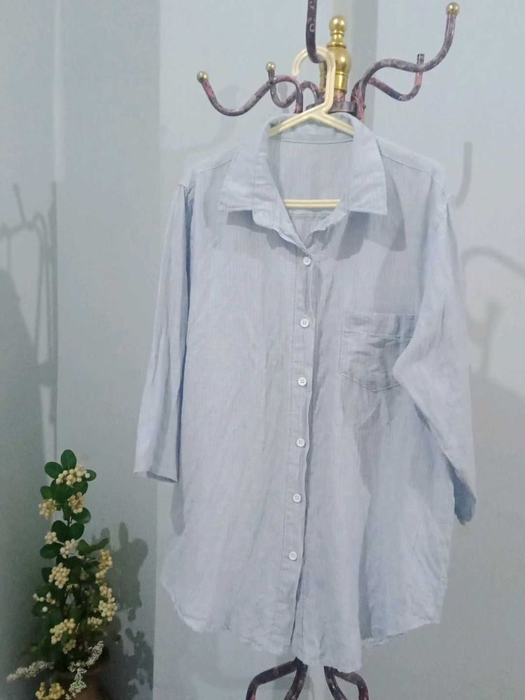 Linen Strips Shirt