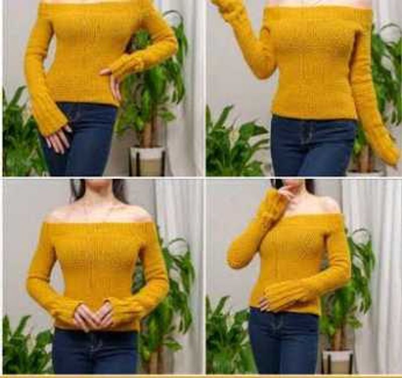 Stylish Yellow Knit Top