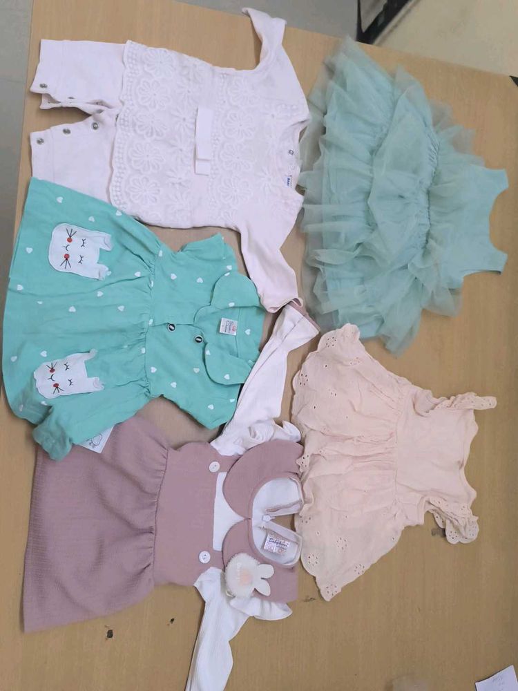 Baby Girl Dress Bundle - 5 Pieces