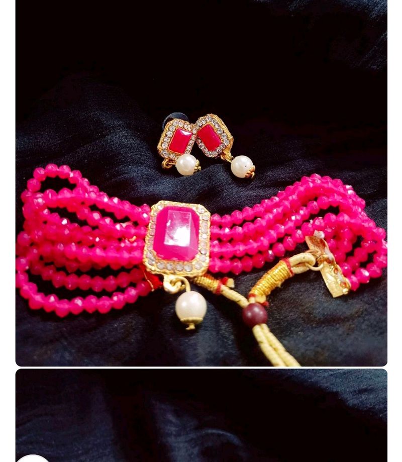 Combo Of 2 Choker Set ,5 Rubber