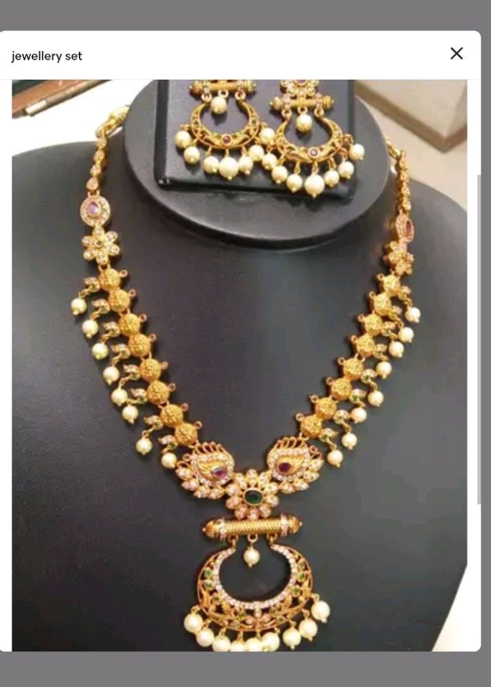 Chandhbali Necklace Set
