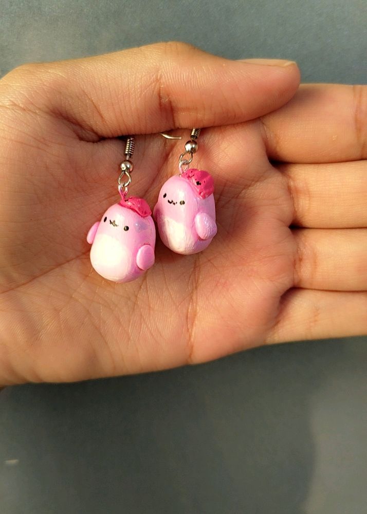 Archie The Axolotl Squishmallow earrings