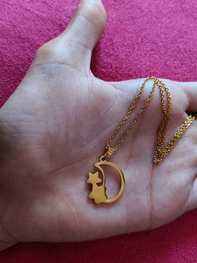 Star &amp; Moon Necklace