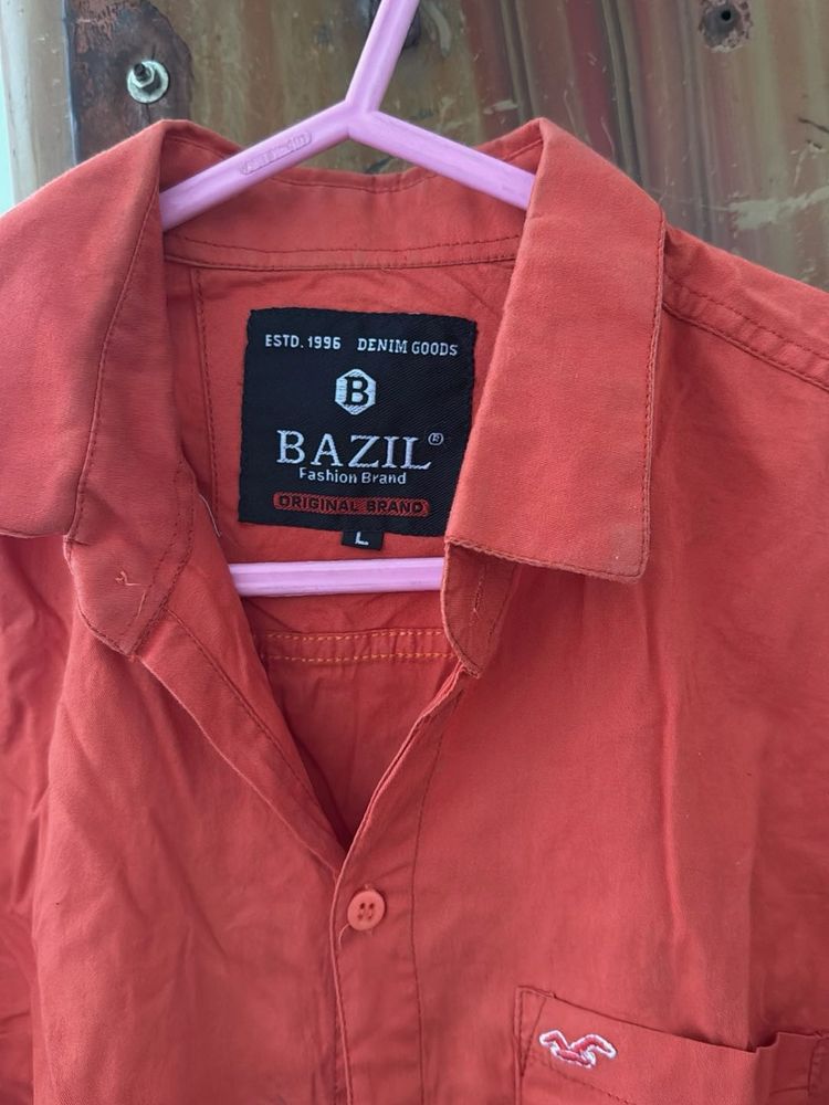 BAZIL Orange Shirt