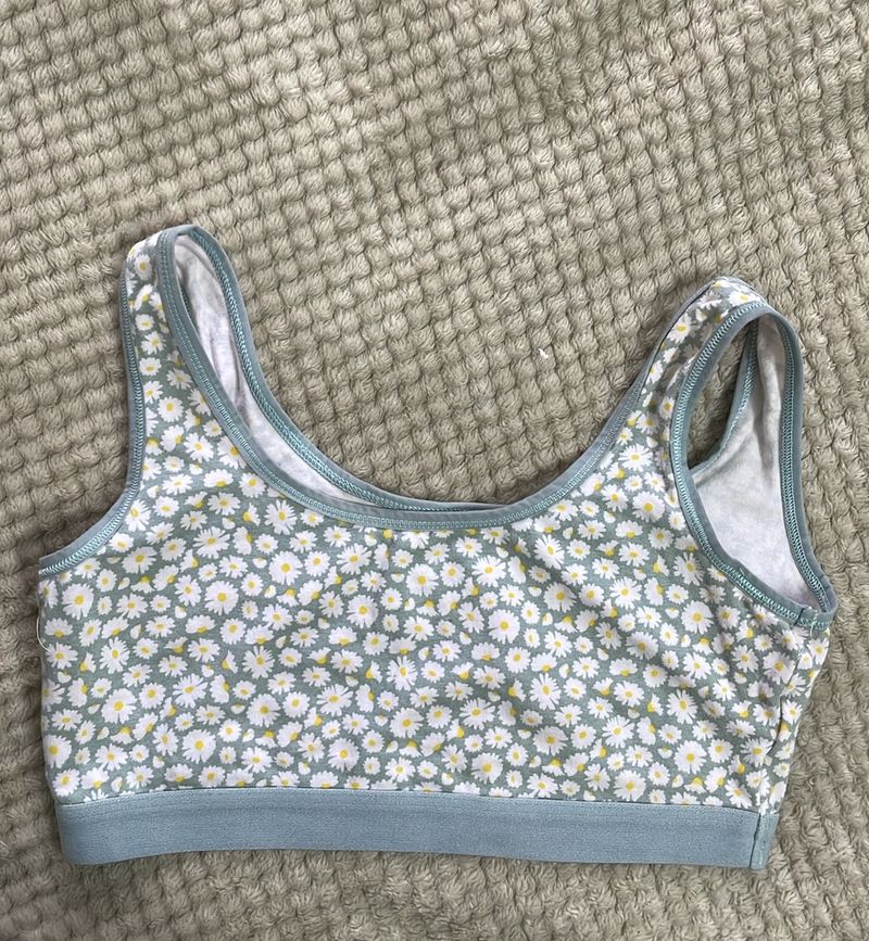 Floral Daisy Print Bralette
