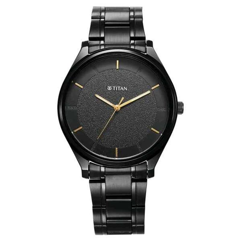 Titan Quartz Analog Watch - Black