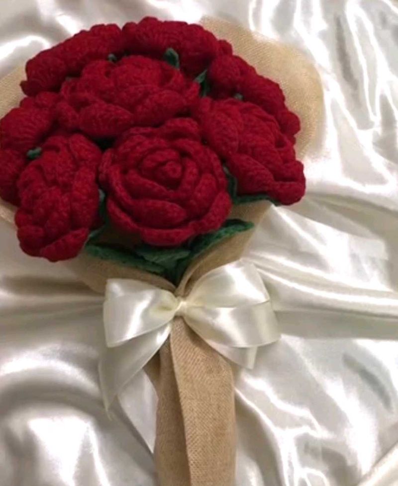On Sale !!!Crochet Rose Bouquet  😍😍🥰