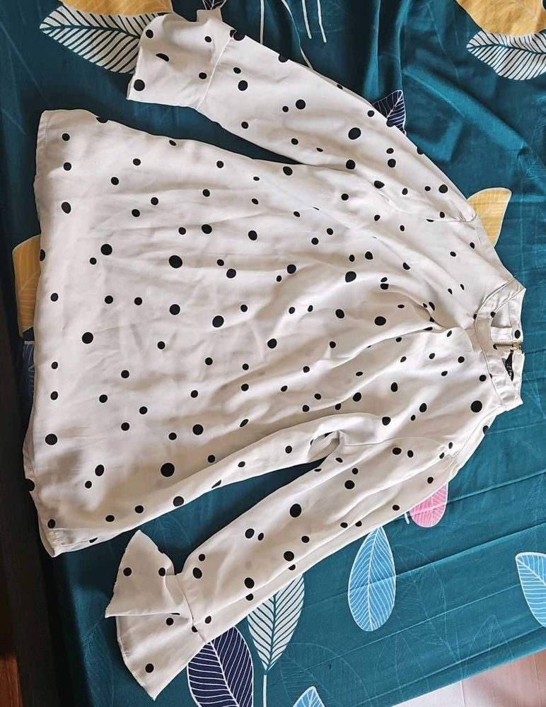 Polkadot White Top