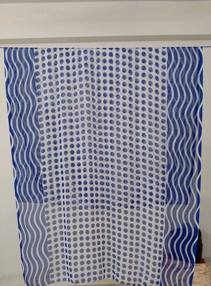 Blue Polka Dot Dupatta
