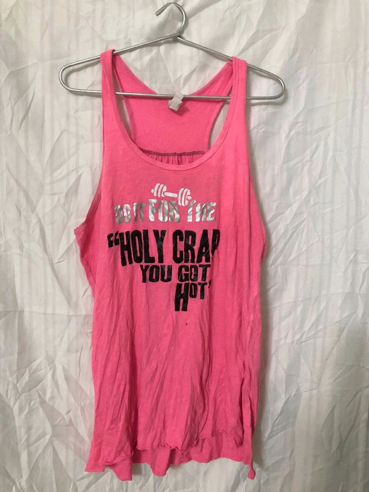Pink tank top