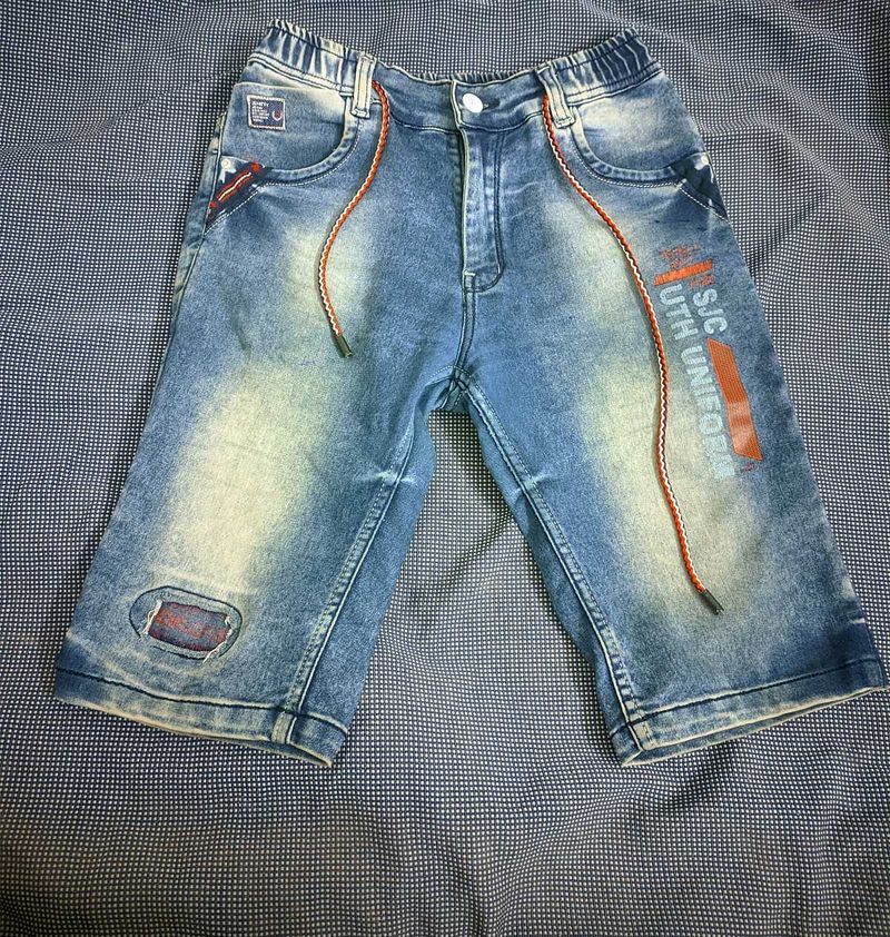Casual Boys&#39; 3/4 Length Denim Trousers