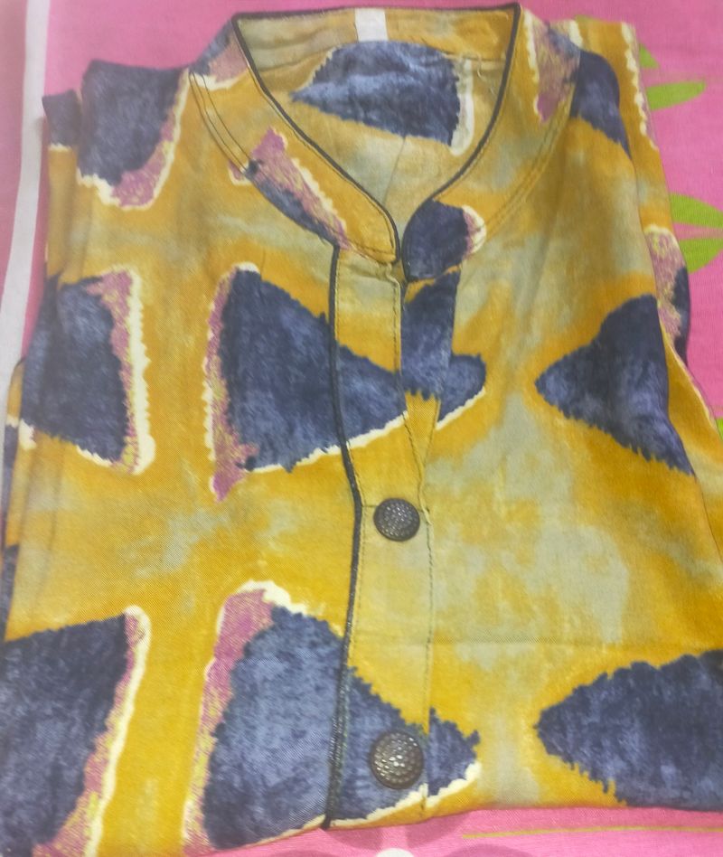 Beutyfull Pure Rayon Cotton Kurti