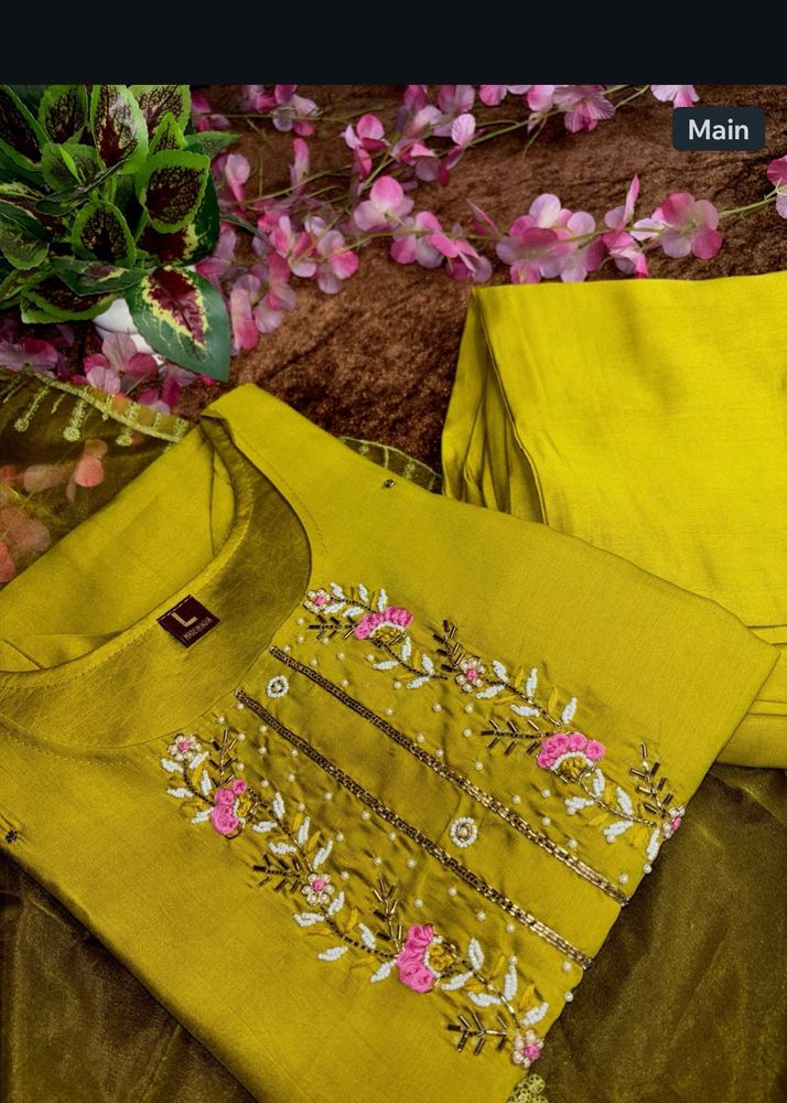 Lime Mustard Heavy Suit Set