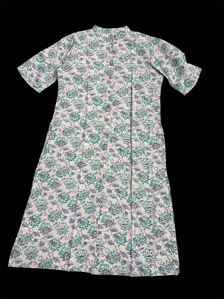 Printed Cotton Kurta Set